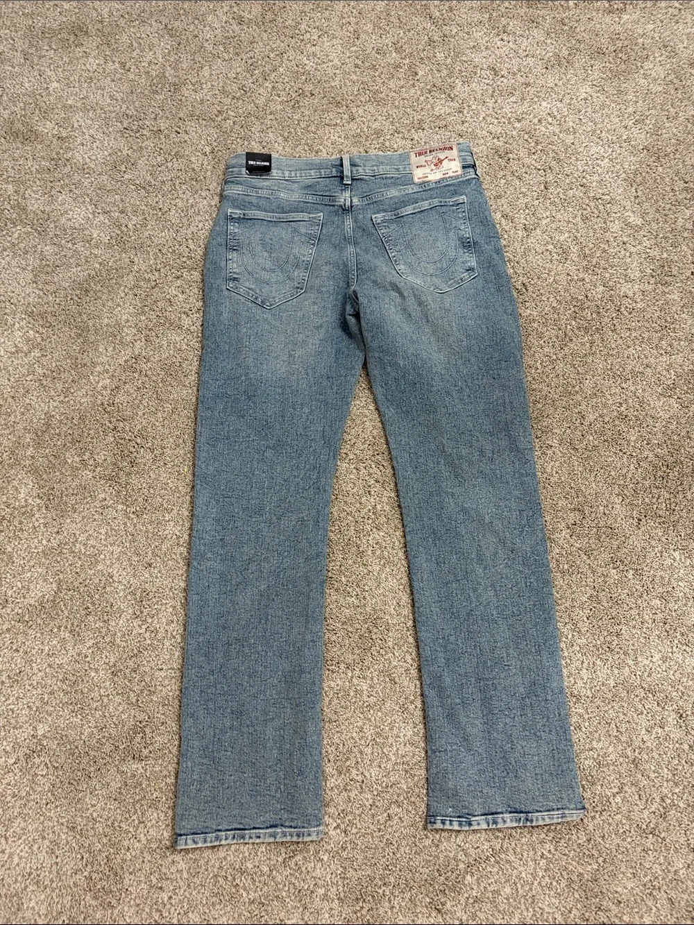True Religion Men's Medium Blue Straight-Leg Jeans